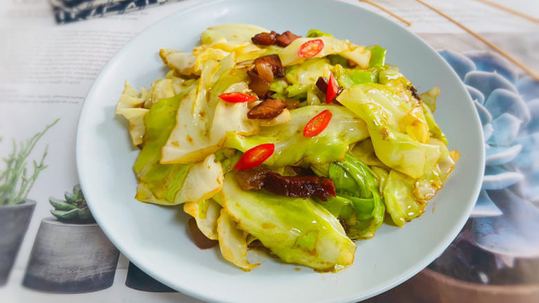 干锅包菜,干锅包菜,开胃又下饭!