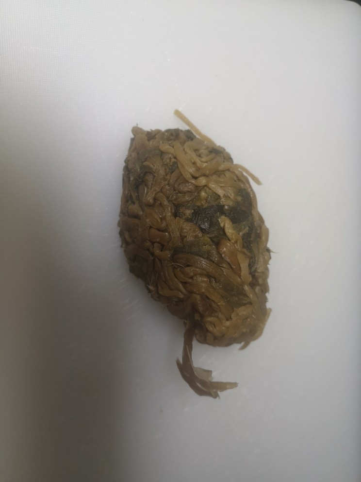 梅干菜烧饼,挤干水份