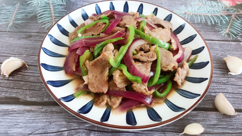 洋葱炒肉片,成品图!