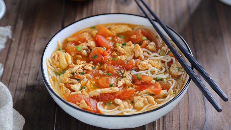 西红柿鸡蛋拌面