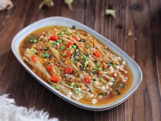 蚝油金针菇