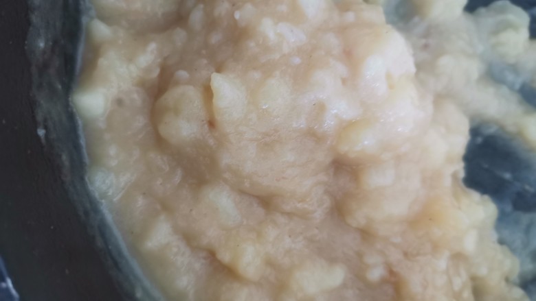 土豆泥生菜农家打包饭,关火，捣成泥
