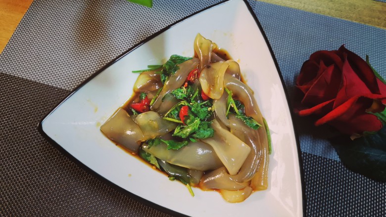 酸辣粉皮,完成