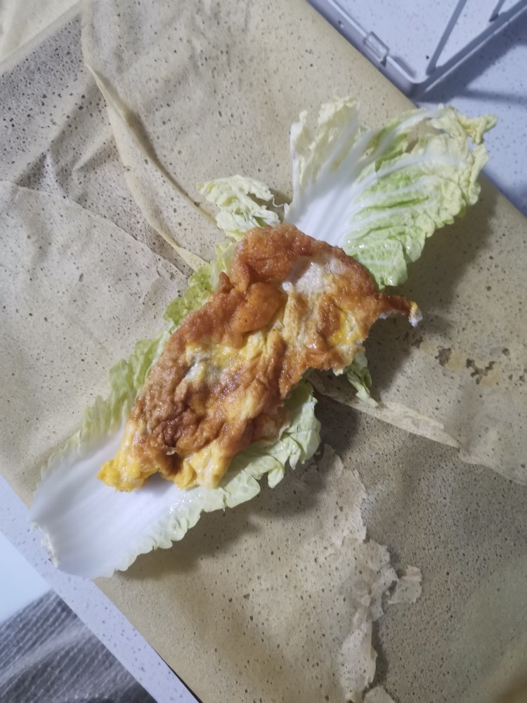 煎饼土豆丝,放鸡蛋饼