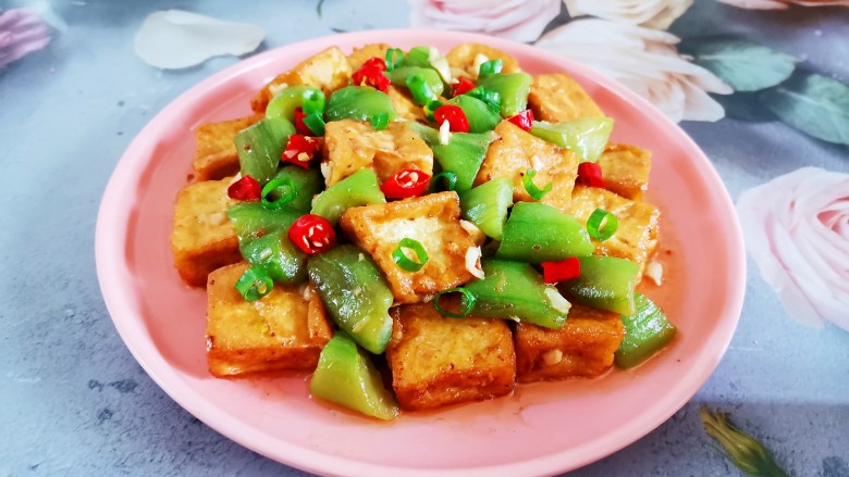 丝瓜炖豆腐,成品图!