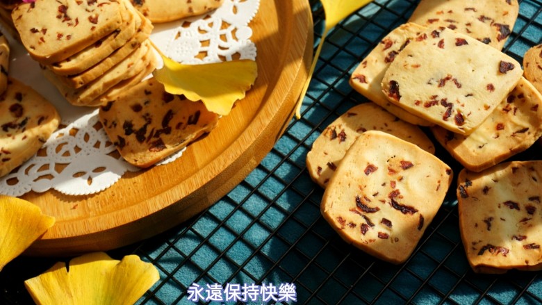 蔓越莓饼干,成品图