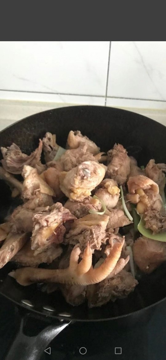 砂锅鸡,下鸡肉