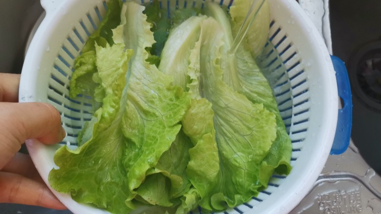 老北京鸡肉卷,生菜洗干净