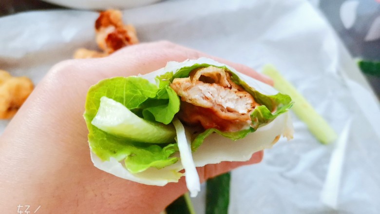 老北京鸡肉卷,我要开吃了,自己一个人吃了5个