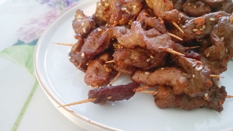 牙签羊肉,大家快来试试吧!