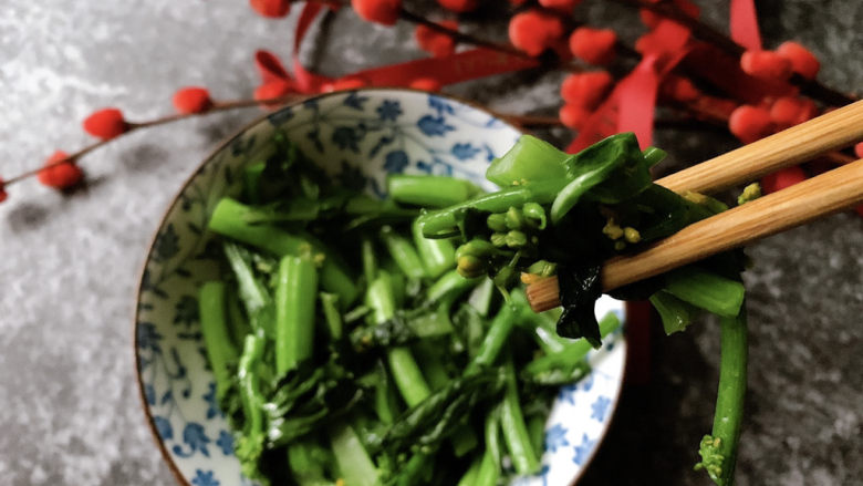 清炒菜心,清炒留原味,趁热吃吧