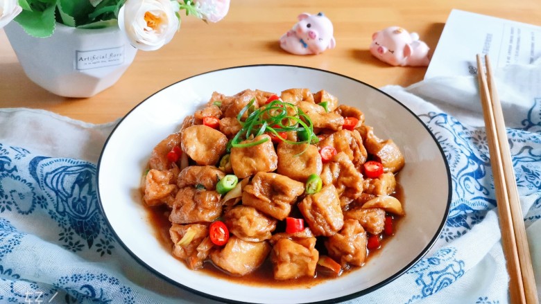 红烧油豆腐,成品图!