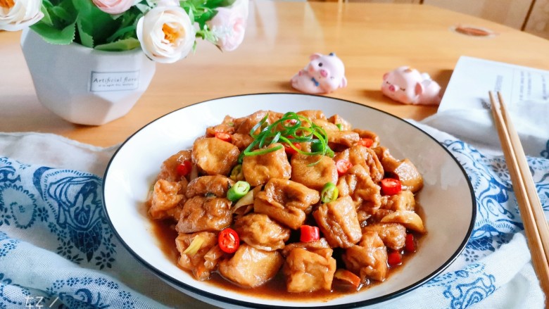 红烧油豆腐,成品图!