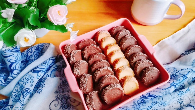 网红莎布蕾曲奇饼干(原味+巧克力口味),成品图4