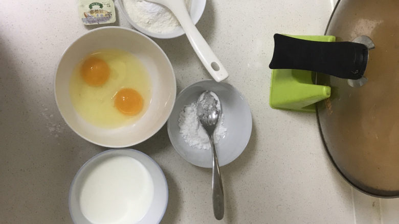 华夫饼,食材准备好