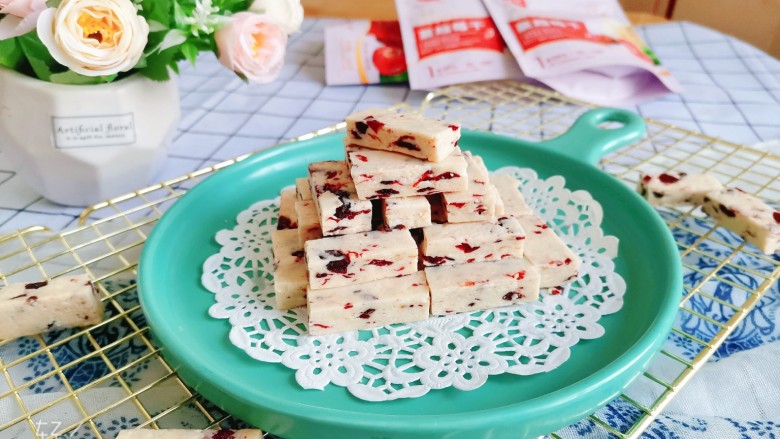 蔓越莓牛扎糖,成品图!
