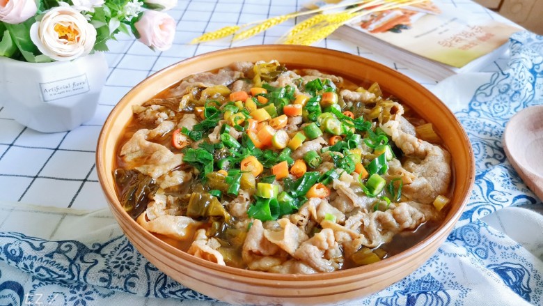 酸菜肥牛,成品图!