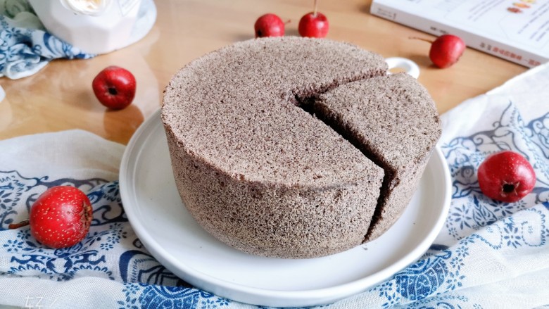 粗粮黑米蒸糕(少油少糖),成品图!