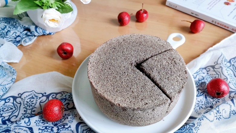 粗粮黑米蒸糕(少油少糖),成品图!