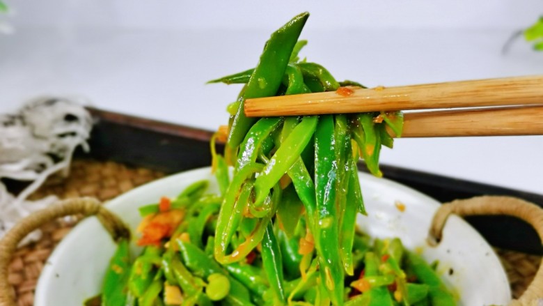 清炒四季豆,给肉都不,我要开动喽。