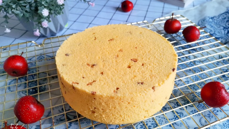 红枣玉米面蒸蛋糕🍰,成品图!