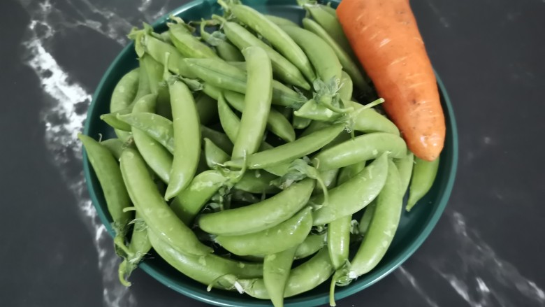 清炒甜豆,准备食材