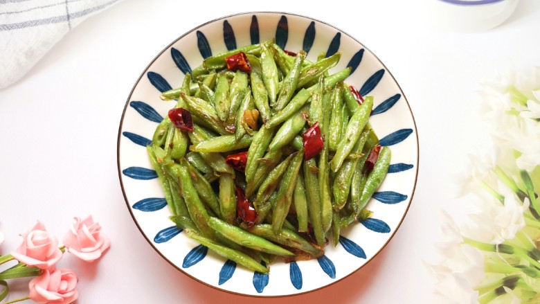 清炒四季豆,特别好吃!