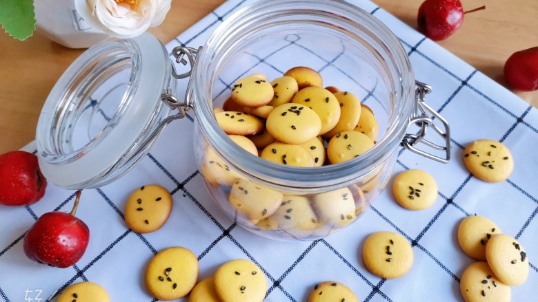 蛋黄小饼干,成品图!