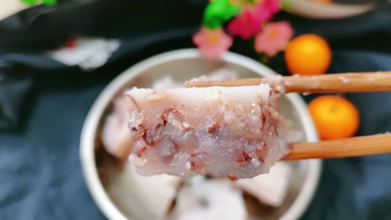 红豆马蹄糕,红豆马蹄糕就做好了,开始享用吧!