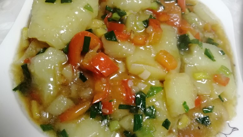 红烧米豆腐,成品