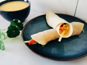水蒸饼卷菜