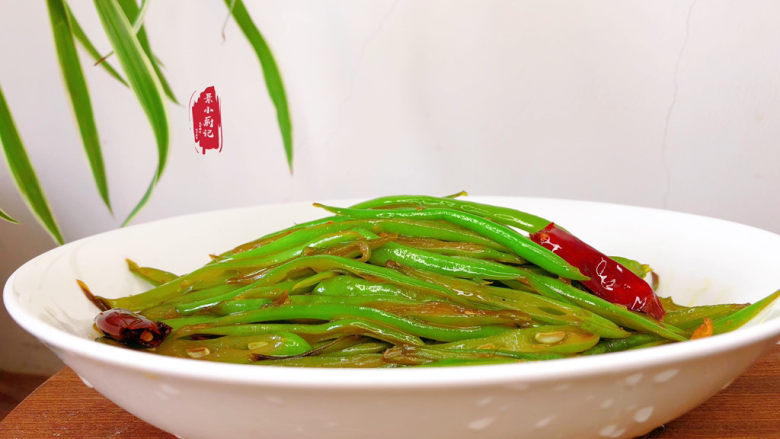 清炒四季豆,成品上桌,必须光盘~
