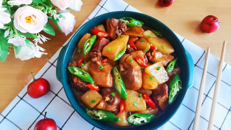 萝卜炖鸭肉,成品图!