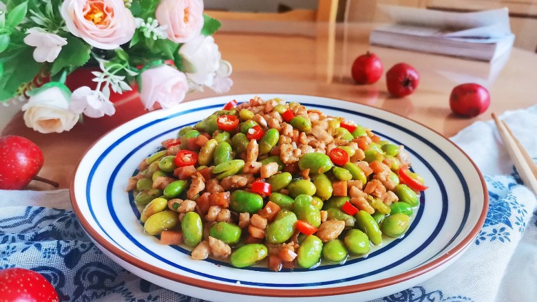 肉末青豆,成品图!