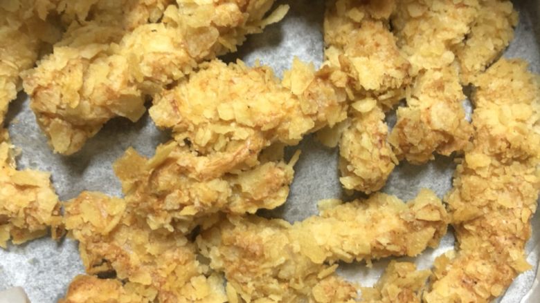 香酥鸡柳,当当当,15分钟后炸出来的样子,无水无油超级健康