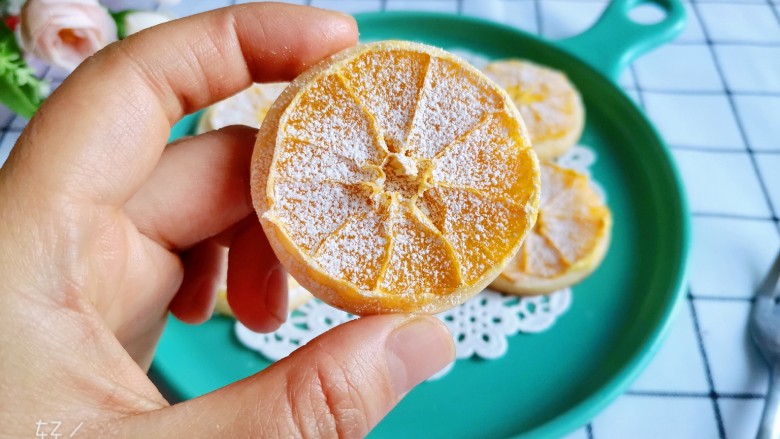 香橙🍊曲奇饼干,好看又好吃的橙子饼干就做好了