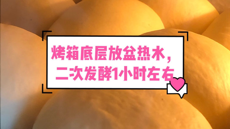 一次就可以成功的面包🍞,整形好放入烤箱,底部放一盆热水,开始二次发酵,一个小时左右,面团发至两倍大