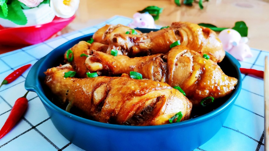 电饭锅焖鸡腿