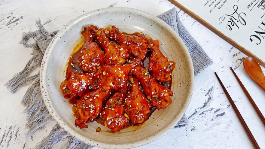 电饭锅焖鸡腿