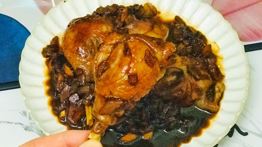 蒜香鸡腿