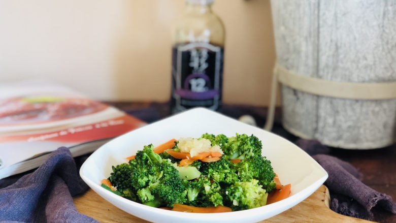 蒜蓉西兰花,成品。