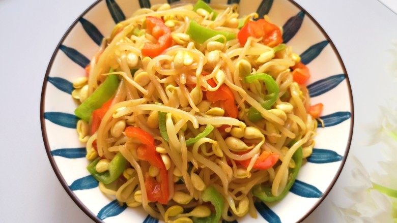 清炒黄豆芽,味道也是棒棒哒!