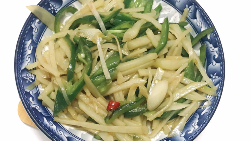 青椒炒土豆丝