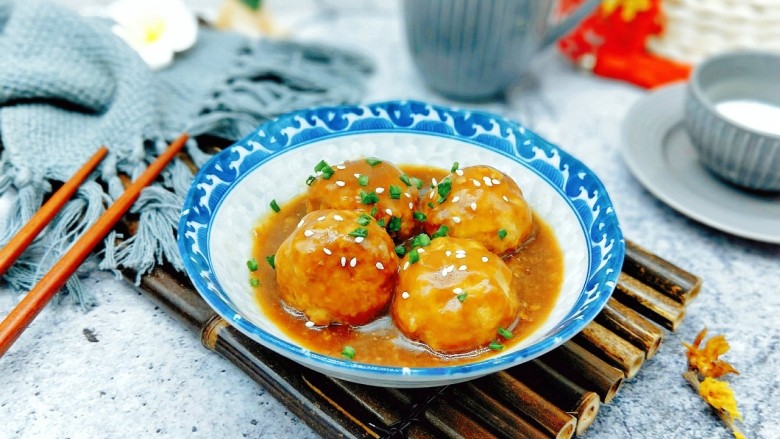红烧肉丸子,色香味俱全的肉丸,你也赶紧安排上呀!