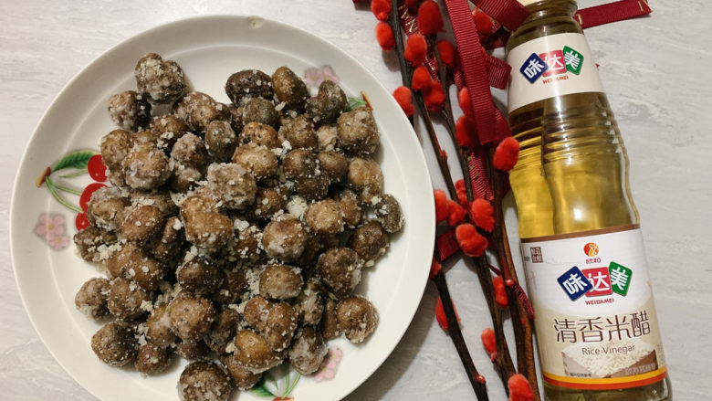 糖霜山药豆,雪中的山药豆,就做好啦~