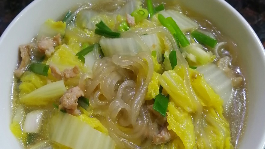 瘦肉白菜炖粉条