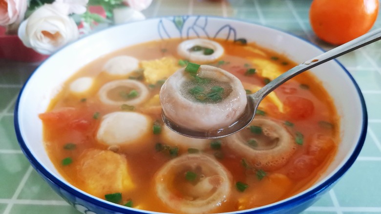 口蘑汤,成品图!