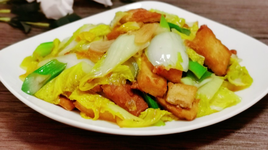 白菜炒豆腐