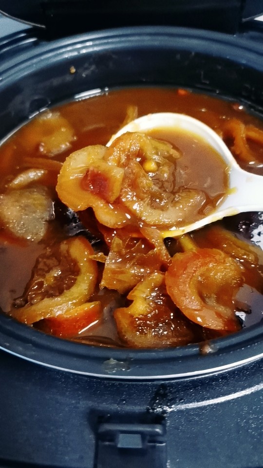 川贝柠檬膏,时间到后,保温放到电饭煲里一夜10小时左右