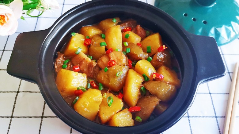 茄子炖土豆,成品图!